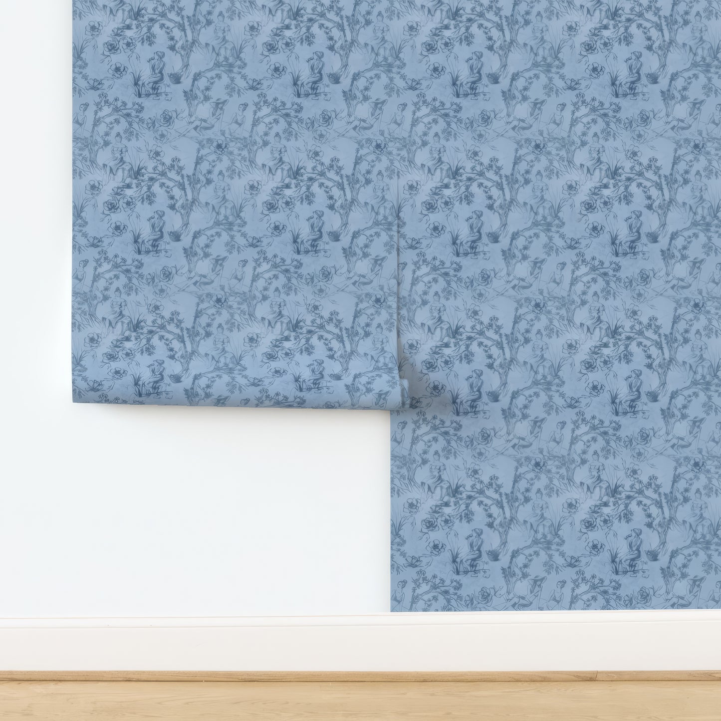 Montague Wallpaper in Azure
