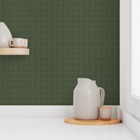 Jane Wallpaper in Emerald