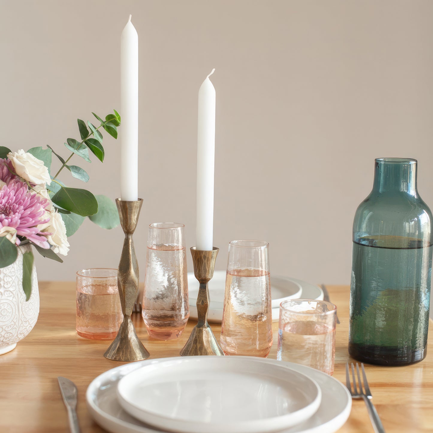 High Diamond Candlesticks