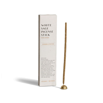 White Sage Incense Sticks – 7 Hand-Rolled Sticks from Peru
